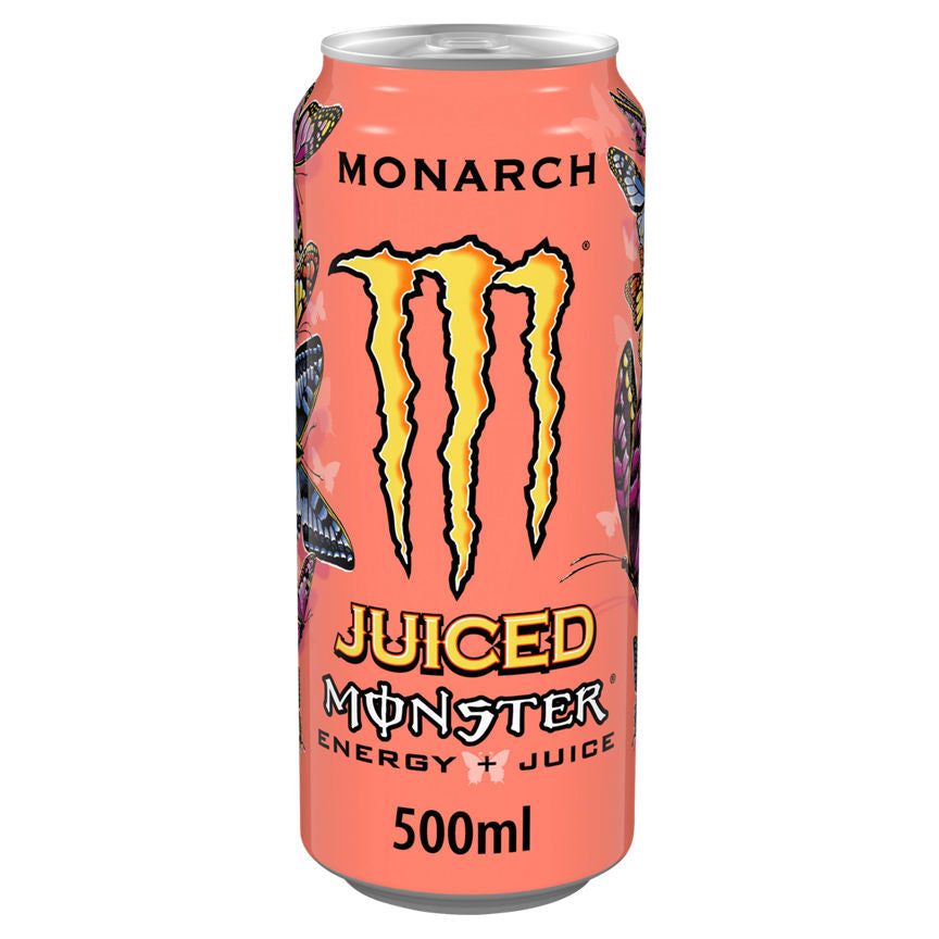 Monster Monarch Juiced Energy Drink Can