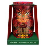 Monty Bojangles Fire Dancer Cat Tin Gift with Orange Angelical Cocoa Dusted Truffles 135g