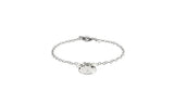 Moon &amp;amp; Back Sterling Silver 'I love you' T- Bar Bracelet