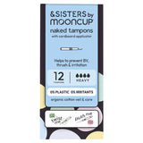 Mooncup &amp;amp; Sisters 12 Naked Tampons with Cardboard Applicator