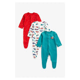 Mothercare Winter Baby Sleepsuits - 3 Pack