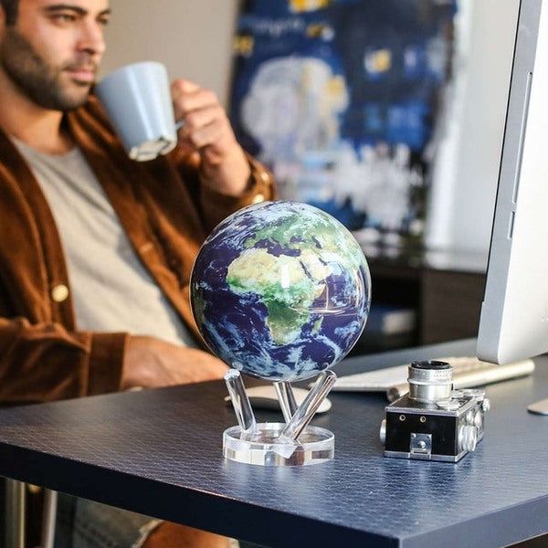Mova Earth With Clouds Rotating Globe 4.5&amp;quot;