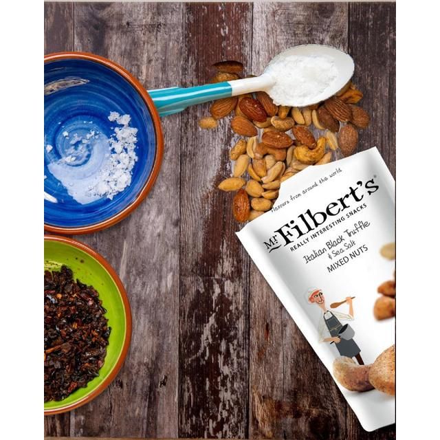 Mr Filbert's Italian Black Truffle &amp;amp; Sea Salt Mixed Nuts   100g