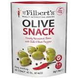 Mr Filberts Olive Snacks Green Olives with Chilli &amp;amp; Black Pepper   50g