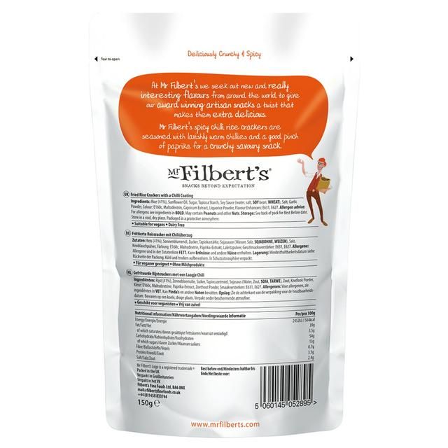 Mr Filberts Sweet Chilli Rice Crackers   150g