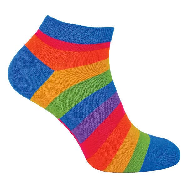 Mr Heron Mens Bamboo Rainbow Trainer Socks 6-11 UK