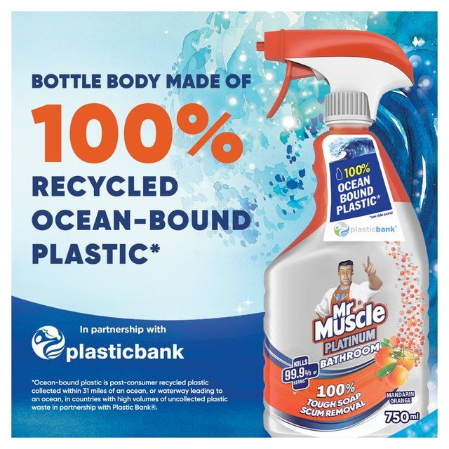 Mr Muscle Platinum Antibacterial Bathroom Spray Mandarin   750ml