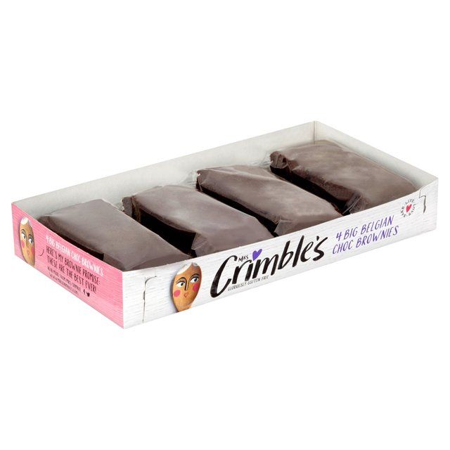 Mrs Crimble's Gluten Free Belgian Choc Brownies   4 per pack