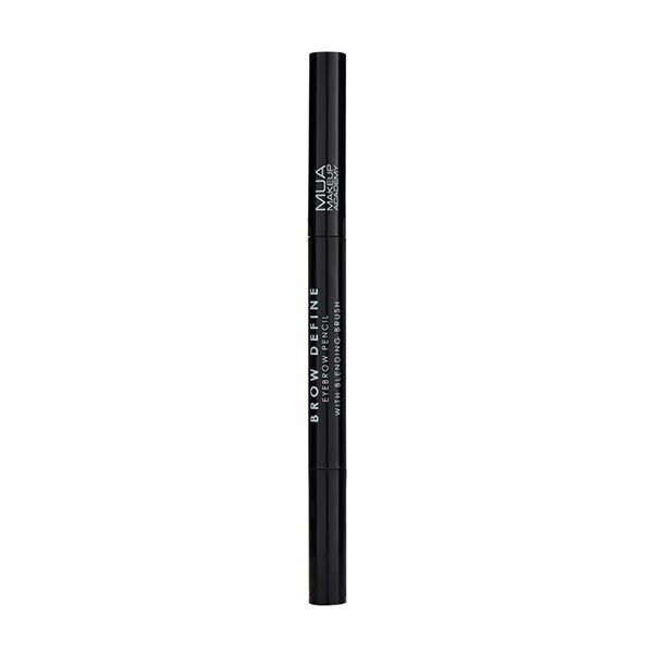 MUA Brow Define Brow Pencil W/Blending Brush Black 001