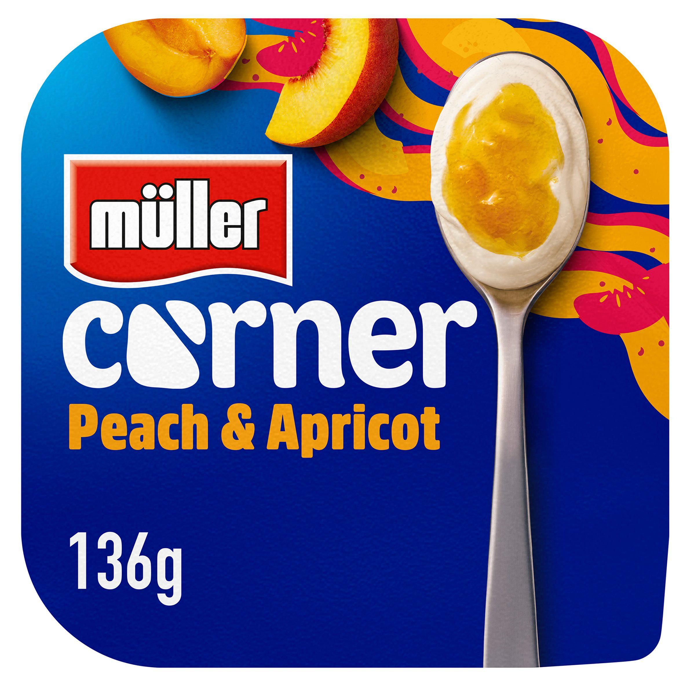 Muller Corner Peach &amp;amp; Apricot Yogurt 136g