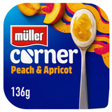 Muller Corner Peach &amp;amp; Apricot Yogurt 136g
