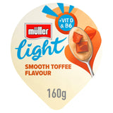 M&amp;uuml;ller Light Fat Free Smooth Toffee Yogurt 160g