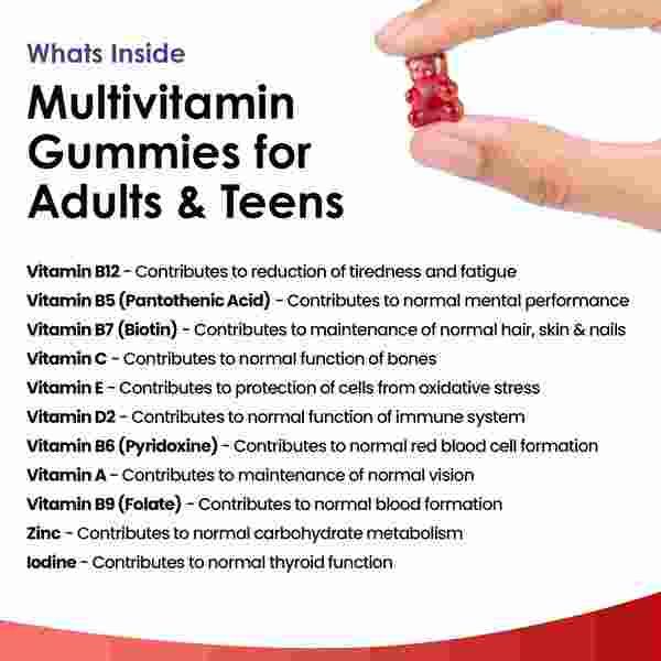 Multivitamin Gummies For Adults &amp;amp; Teens - 60 Vegan Gummies