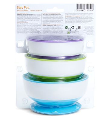 Munchkin 3 Pack Suction Bowls
