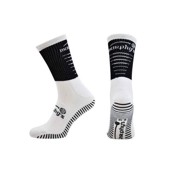 Murphys Adult Pro Mid GAA Socks (9-12) Black/White / 1EA