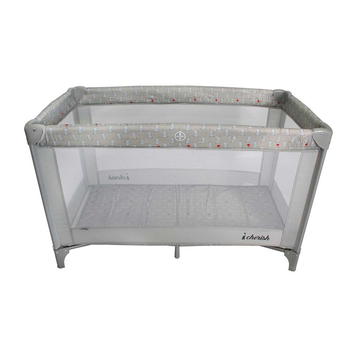 My Babiie Dani Dyer Travel Cot Elephants