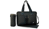 My Babiie Deluxe Changing Bag - Black Quilted