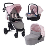 My Babiie MB200+ Dani Dyer Pink &amp;amp; Grey Marbled Travel System