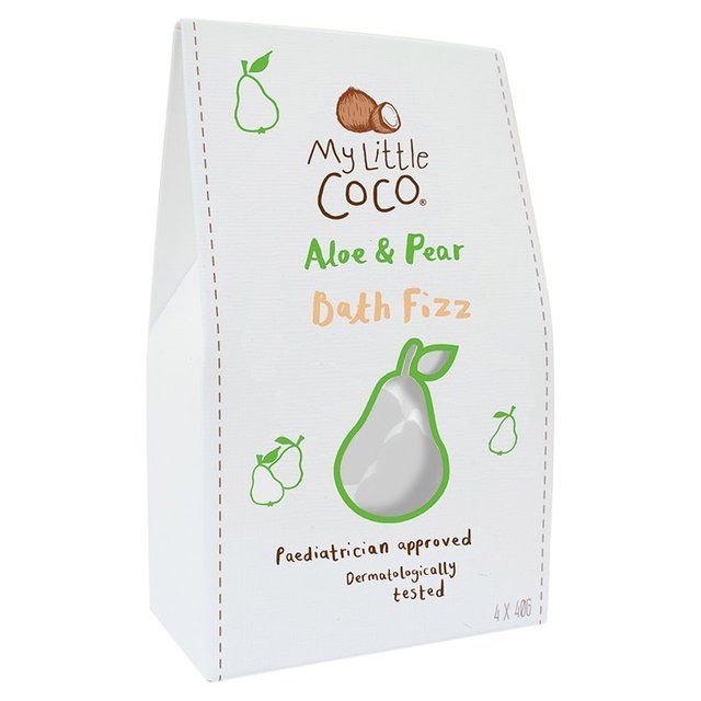My Little Coco Aloe &amp;amp; Pear Bath Fizzer   4 x 40g