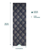 Myga Black Luxurious Vegan Suede Yoga Mat