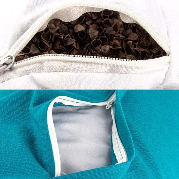 Myga Buckwheat Support Bolster Pillow - Turquoise