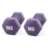 Myga Hexagonal Dumbbell - 9kg Pair