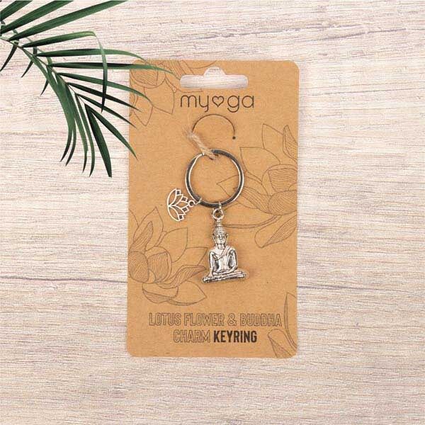 Myga Keyring - Buddha &amp;amp; Lotus