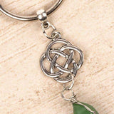 Myga Keyring - Eternal Knot &amp;amp; Aventurine