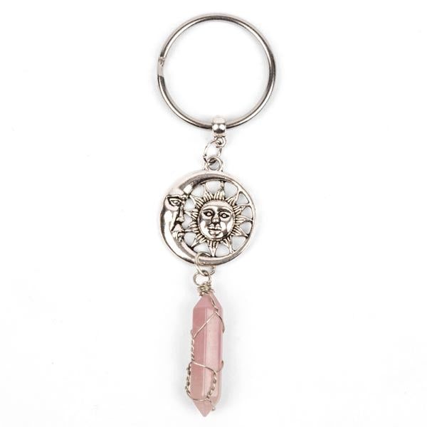 Myga Keyring - Sun Moon &amp;amp; Rose Quartz