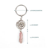 Myga Keyring - Sun Moon &amp;amp; Rose Quartz