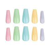 Nail HQ Long Coffin Mixed Pastels