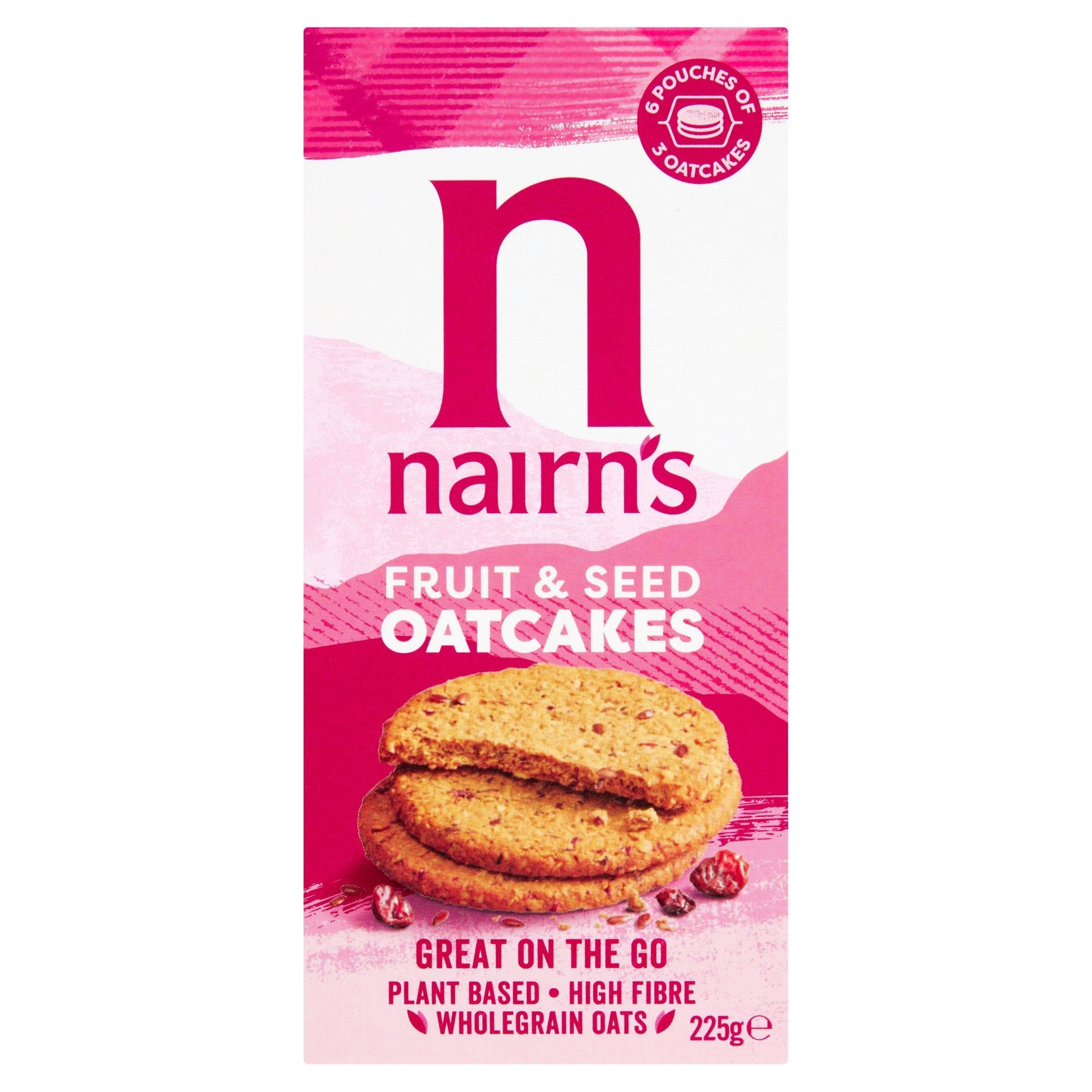 Nairn's On the Go Fruit &amp;amp; Seed Oatcakes 225g