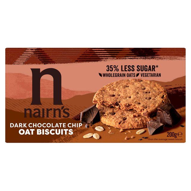 Nairns Dark Chocolate Chip Oat Biscuits   200g