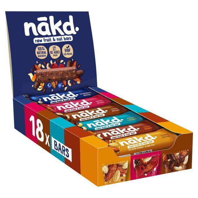 nakd. Fruit &amp;amp; Nut Bars Variety Pack   18 x 35g