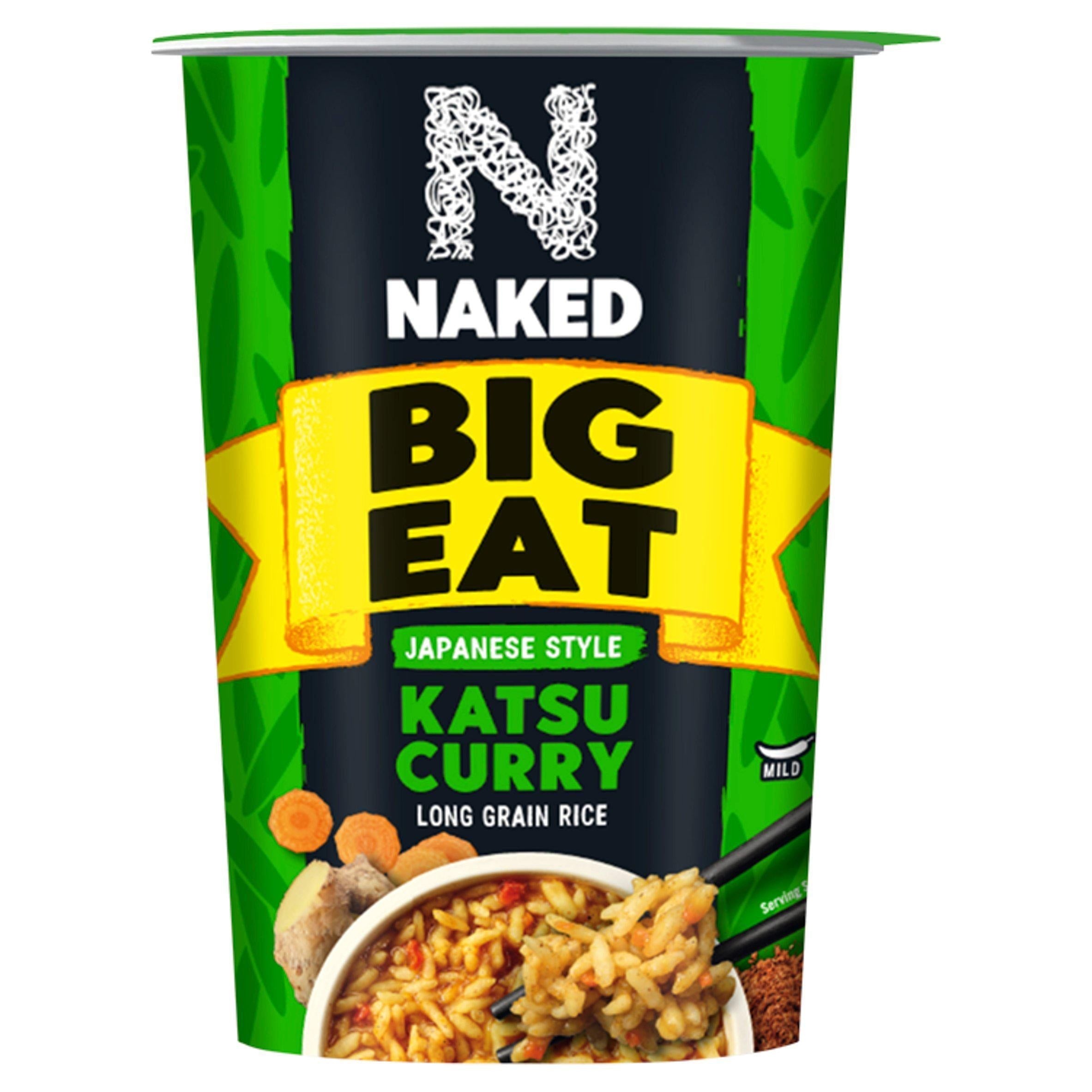 Naked Big Eat Japanese Style Katsu Curry Long Grain Rice 104g