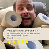 Naked Sprout Extra Long Unbleached Bamboo Toilet Roll   24 per pack