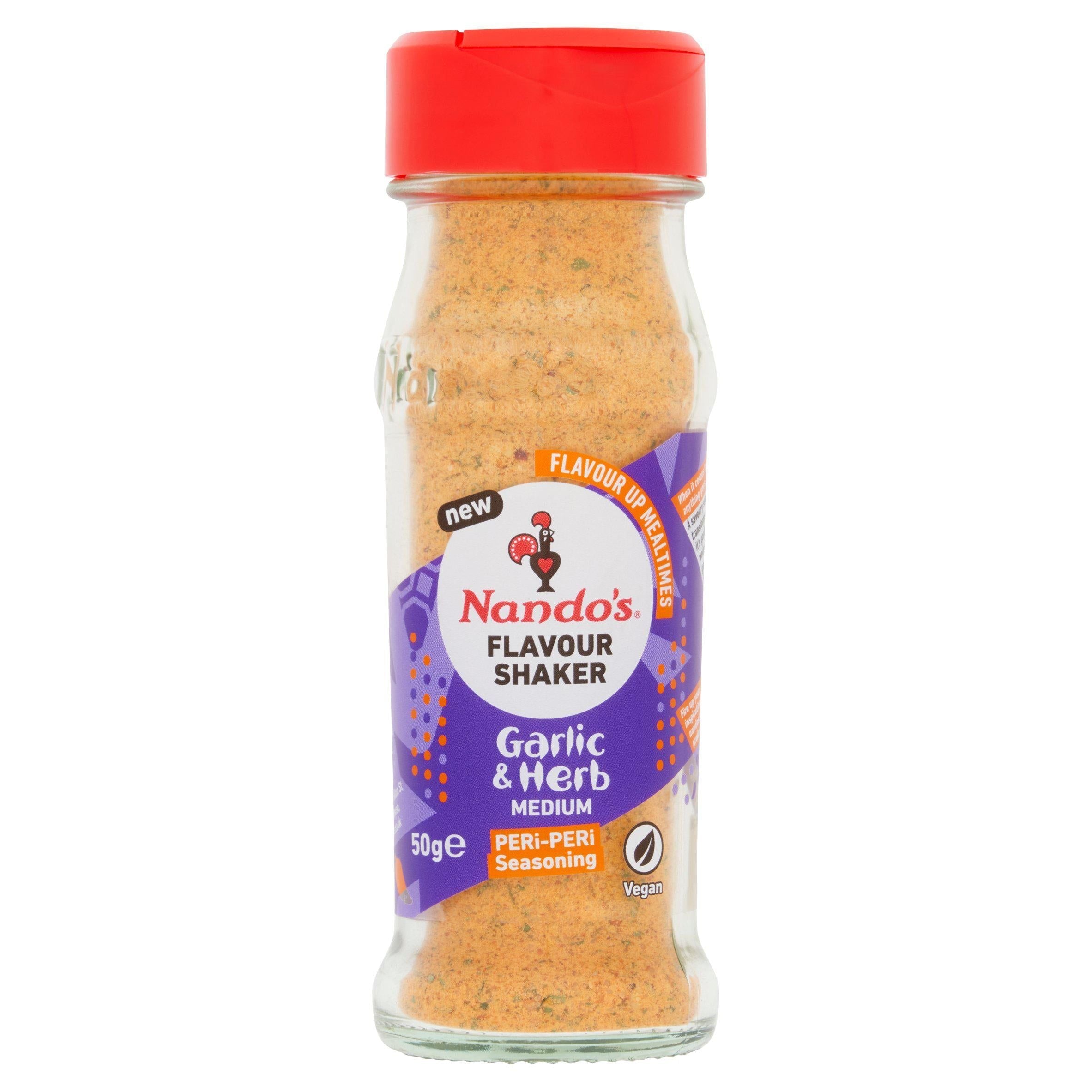 Nando's Flavour Shaker Garlic &amp;amp; Herb Medium Peri Peri Seasoning 50g