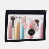 Nanshy Clear Flat Makeup Pouch (Black)