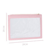 Nanshy Clear Flat Makeup Pouch (Pink).