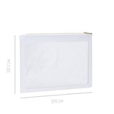 Nanshy Clear Flat Makeup Pouch (White)