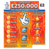 National Lottery &amp;pound;2 &amp;pound;250,000 Orange Scratchcard Game