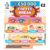 National Lottery &amp;pound;2 &amp;pound;50,000 Coffee Break Scratchcard Game