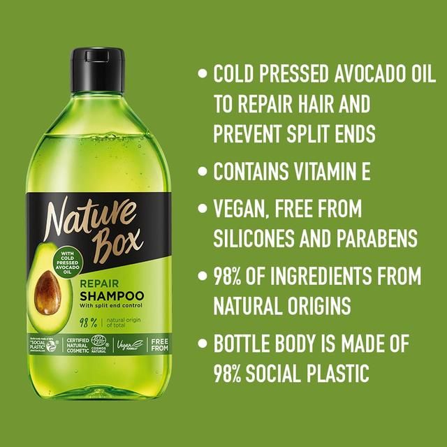 Nature Box Avocado Shampoo    385ml