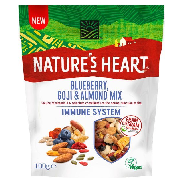 Nature's Heart Blueberry Goji &amp;amp; Almond Immune System Mix   100g