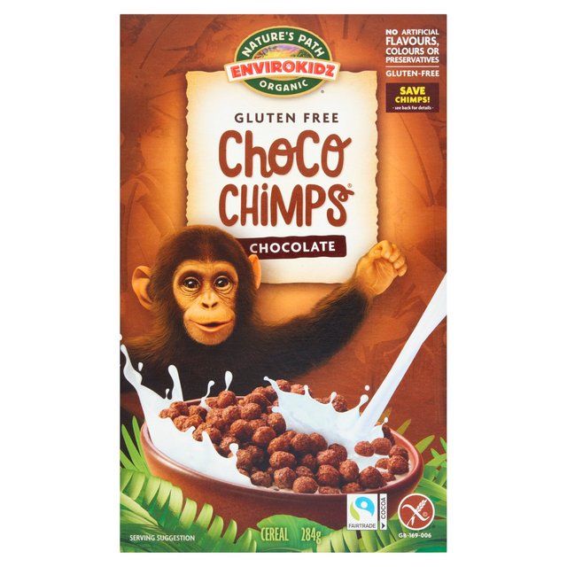Nature's Path Envirokidz Organic Gluten Free Chocolate Choco Chimps Cereal   284g