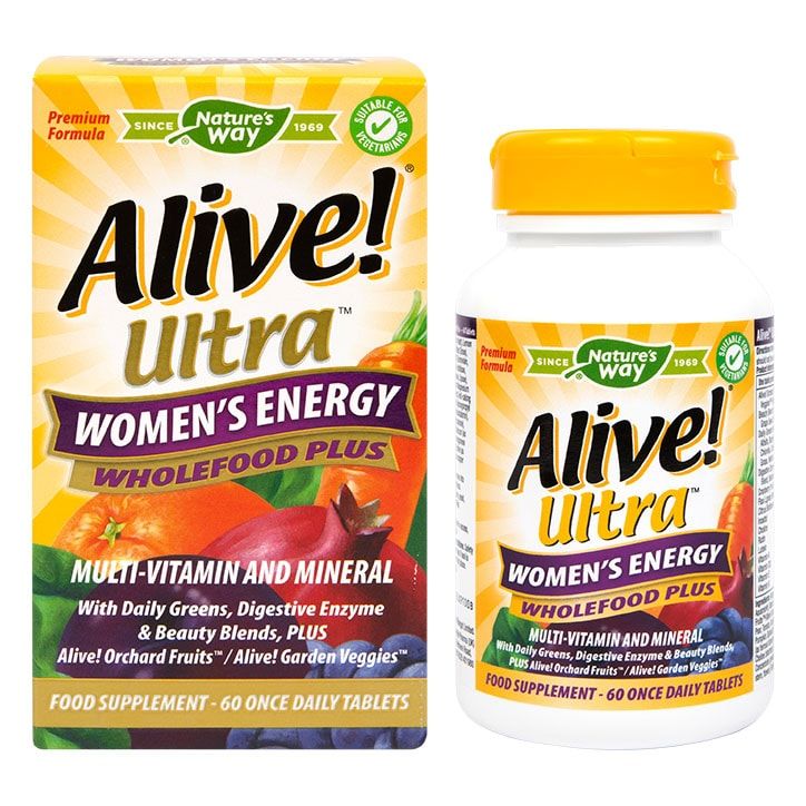 Nature's Way Alive! Women&amp;rsquo;s Ultra Energy Multi Vitamin &amp;amp; Energy 60 Tablets