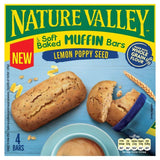 Nature Valley Muffin Bars Lemon Poppy Seed Cereal Bars   4 x 30g