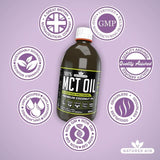 Natures Aid 100% MCT Oil Premium Coconut Oil    500ml