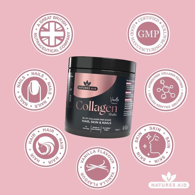 Natures Aid Collagen Vanilla Shake   225g