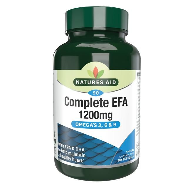 Natures Aid Complete EFA Omega's 36 &amp;amp; 9 Soft Gel Capsules    90 per pack